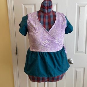 peplum wrap top